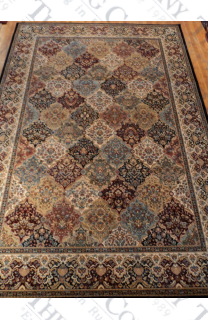 Ancient Garden Multi Black Panel (7'10"x10'10")