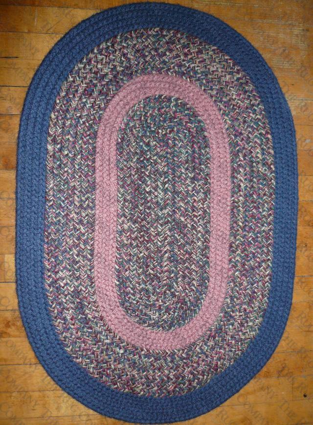 Calico Blue Tweed (2'x3' oval)