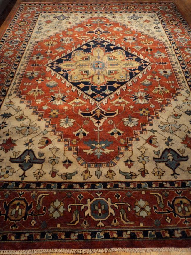 Indo Heriz Rust (8'8"x11'9")